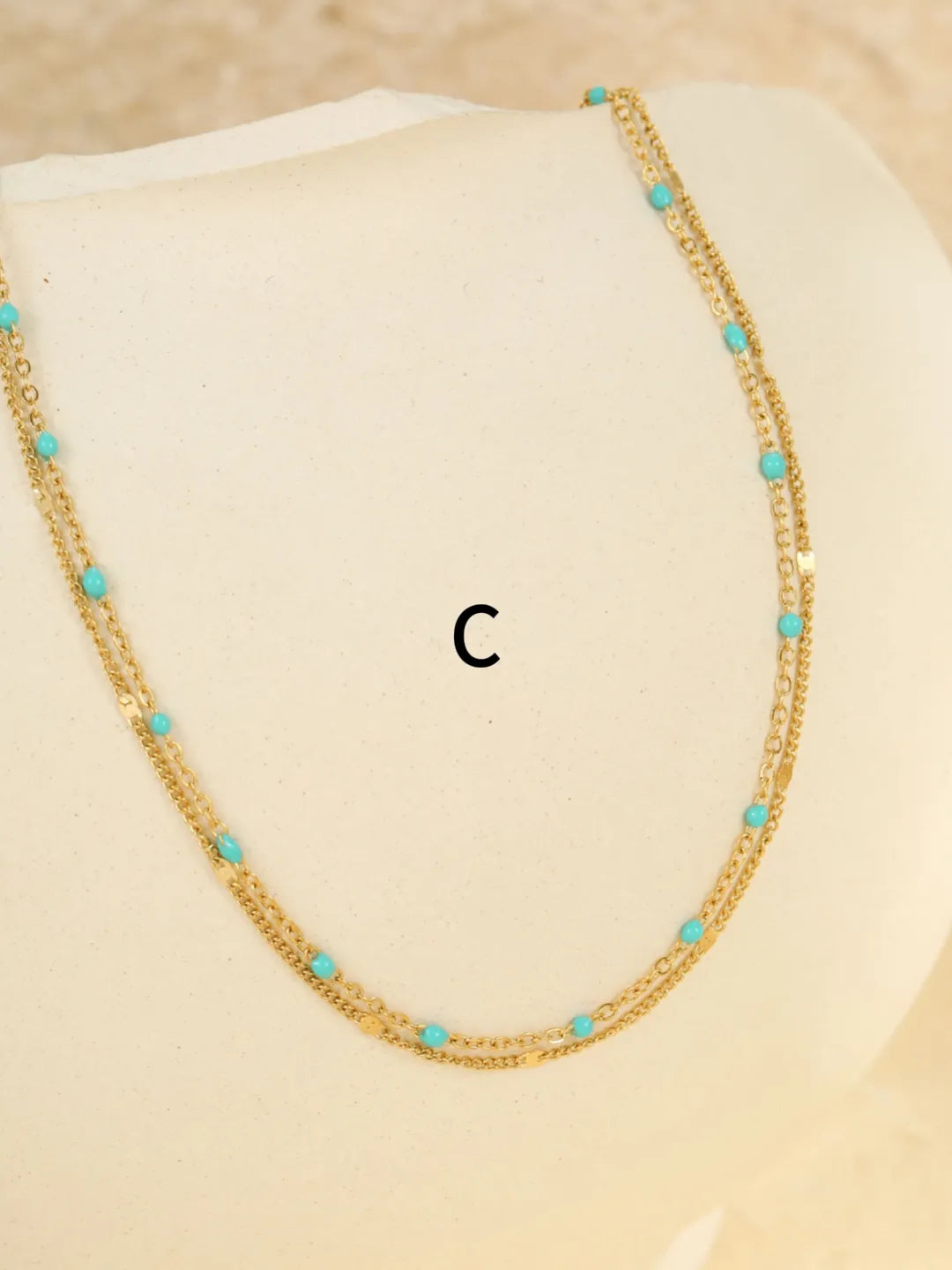 ENAMEL BEADED ANKLET