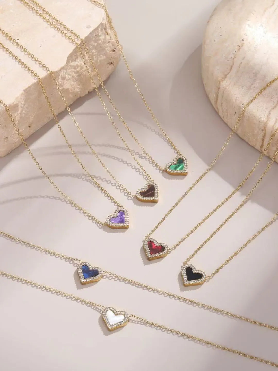 PAVE HEART NECKLACE
