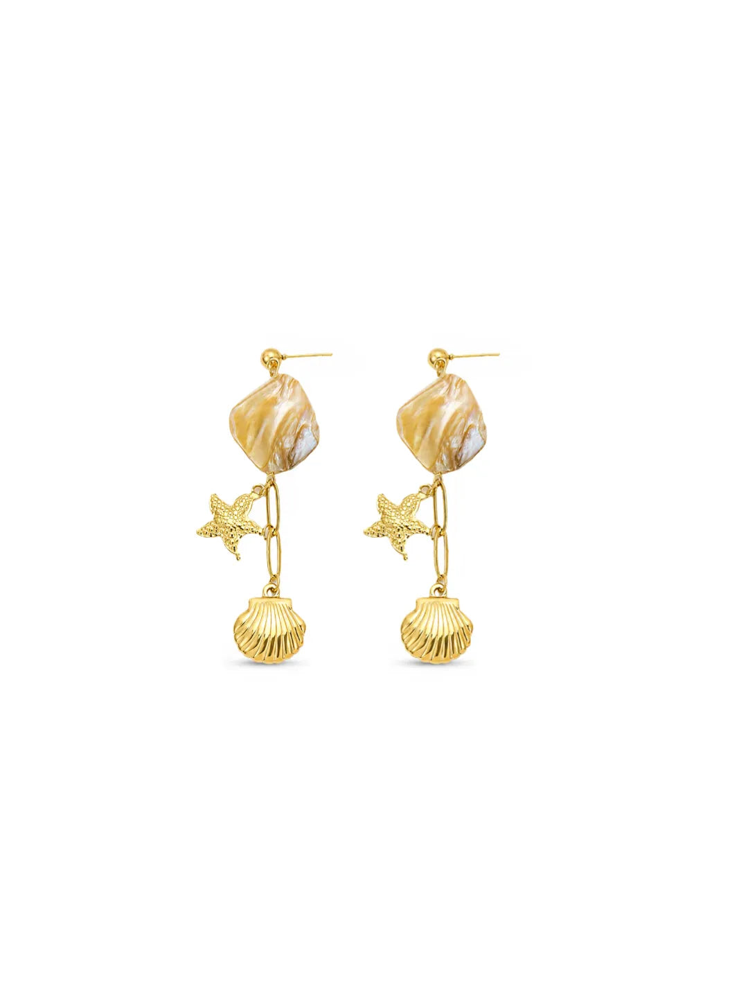 SHELL & STARFISH EARRINGS