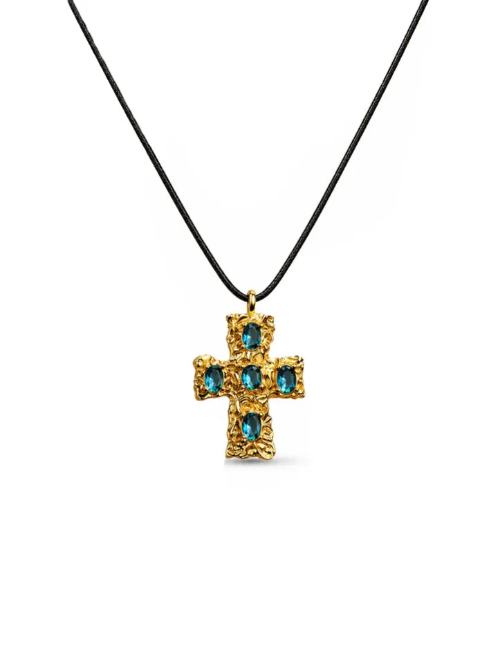 ZIRCON CROSS NECKLACE