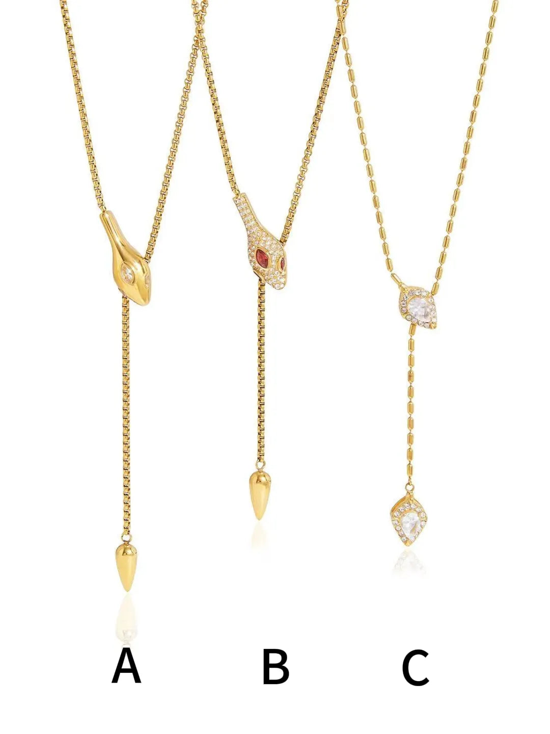 SERPENT DROP NECKLACE