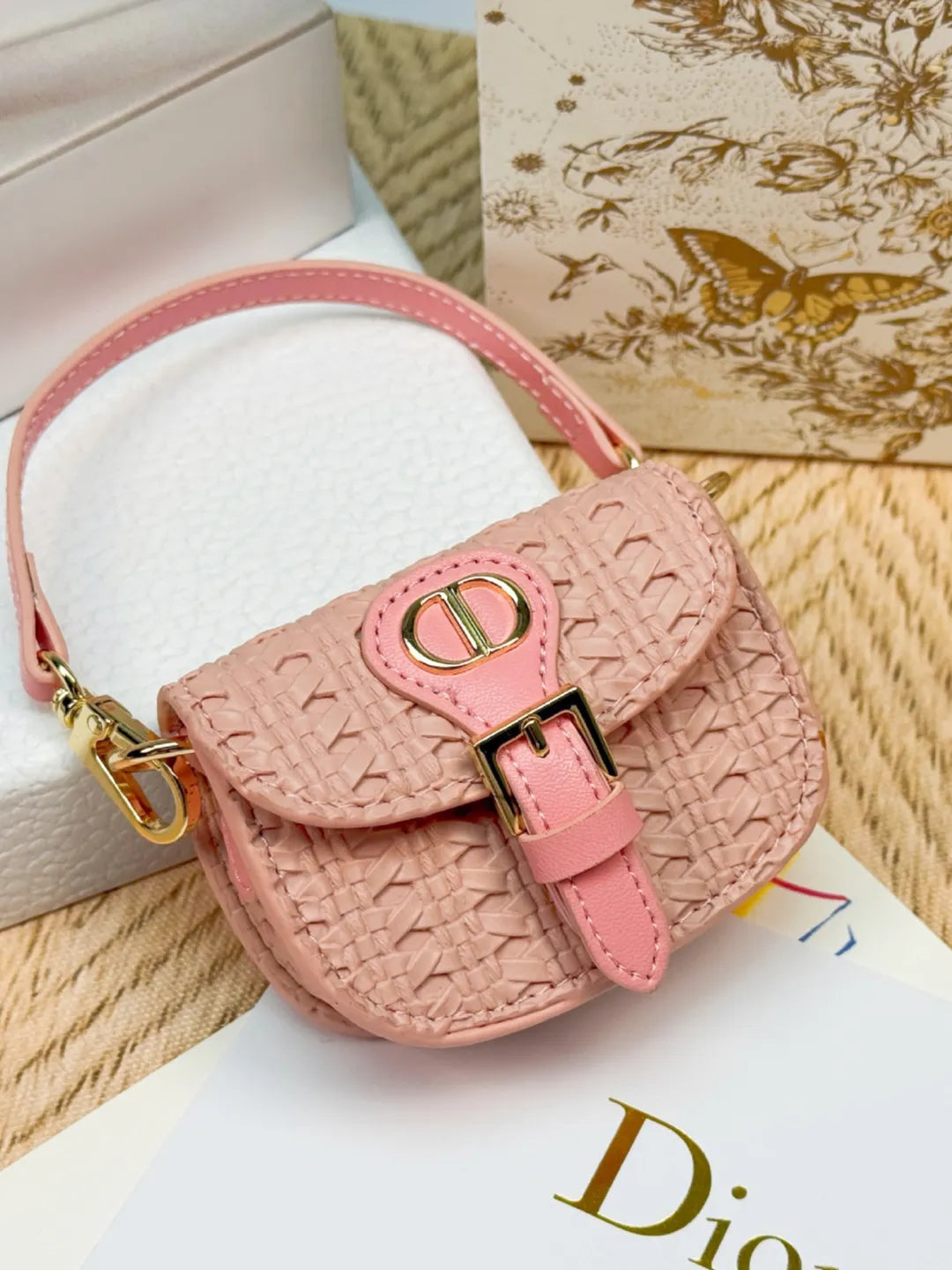 IVORY BRAIDED MINI BAG