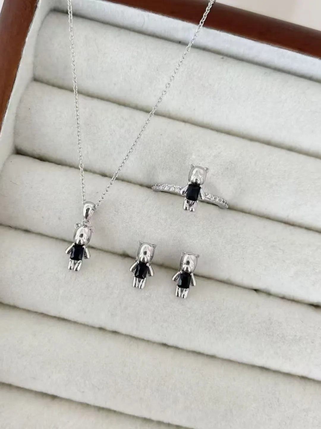 TEDDY BEAR SILVER JEWELRY