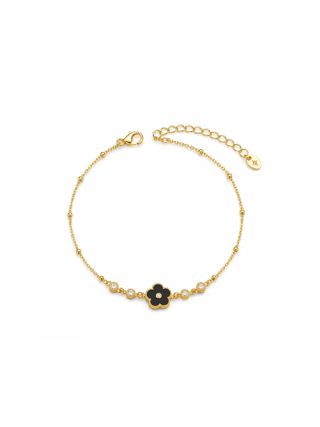 FLORAL ZIRCON ANKLET
