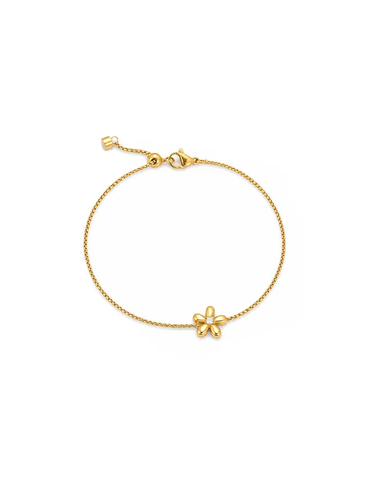 METAL FLORAL BRACELET