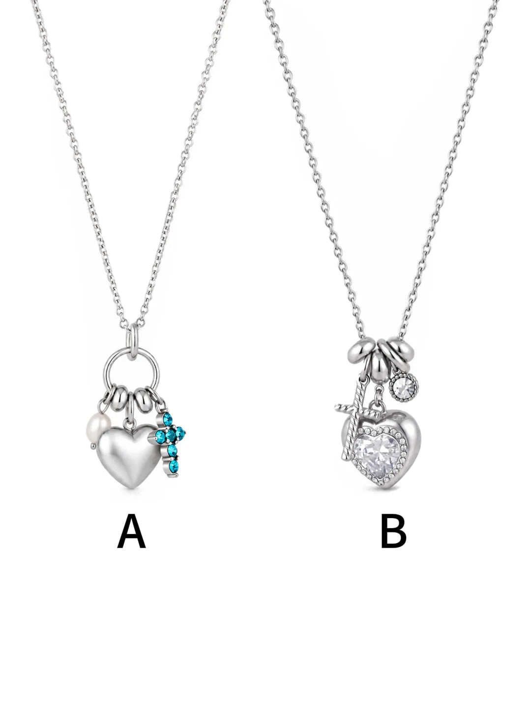 HEART CROSS NECKLACE