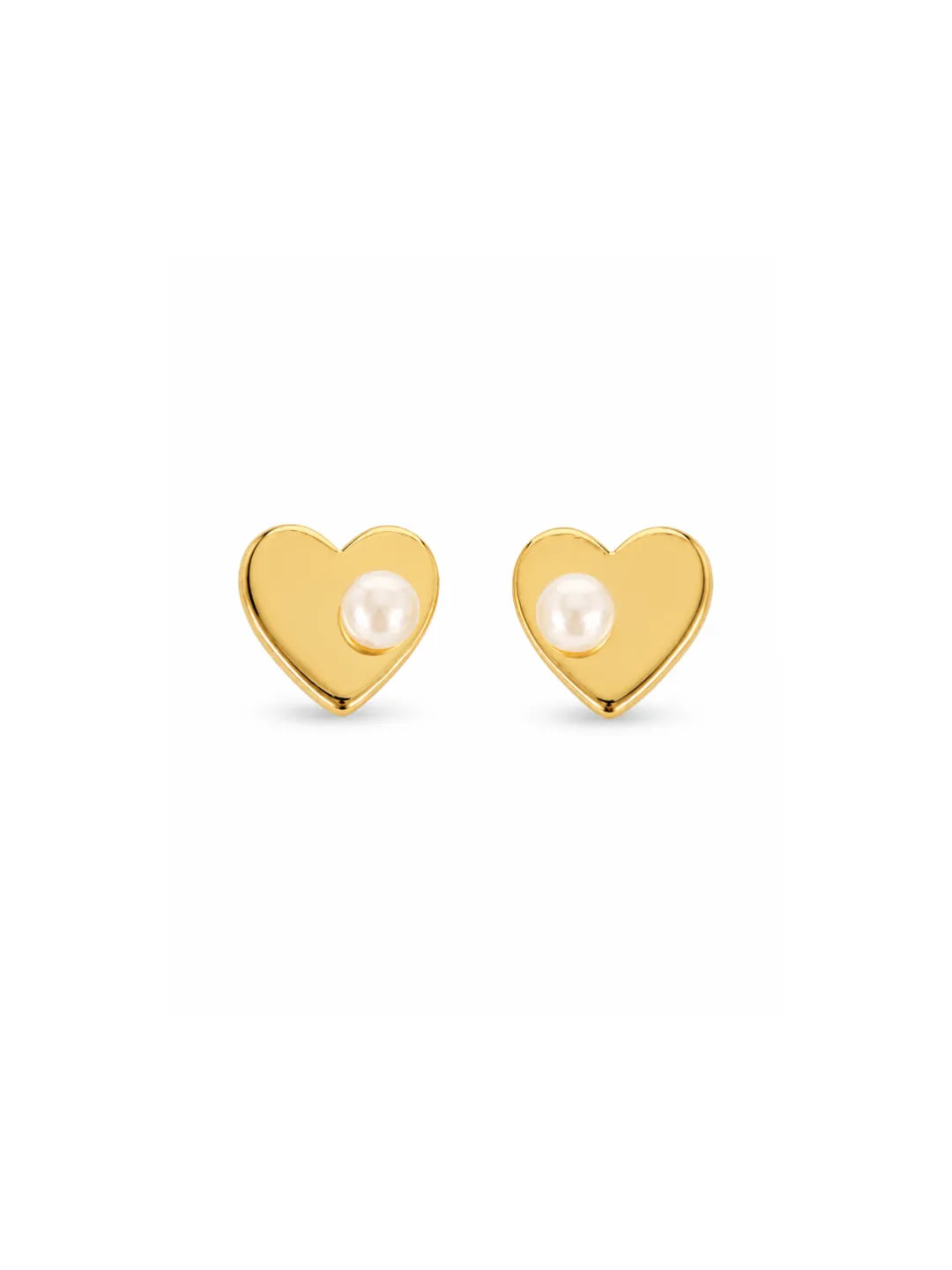 POLISHED HEART EARRINGS