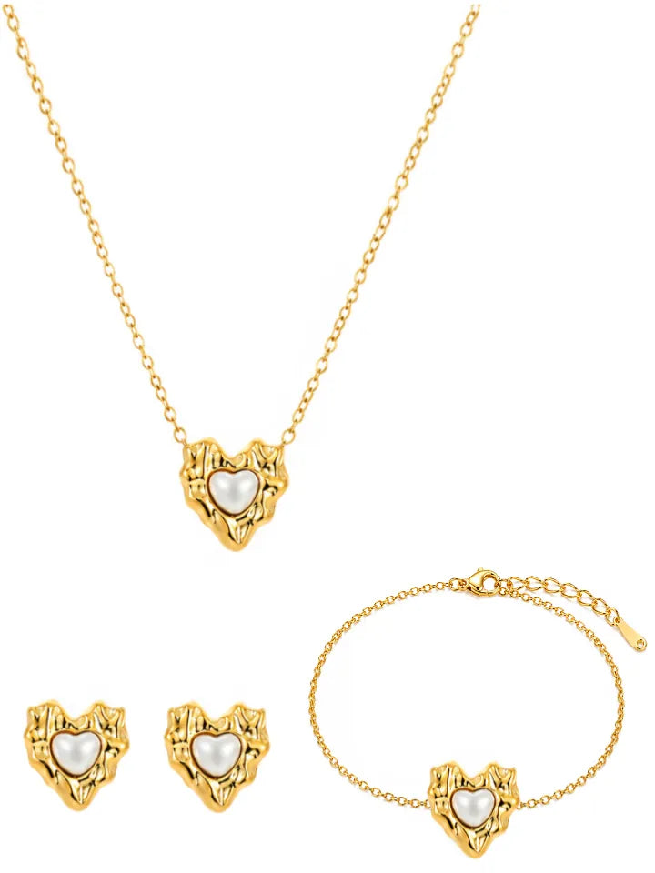 PEARL HEART SET