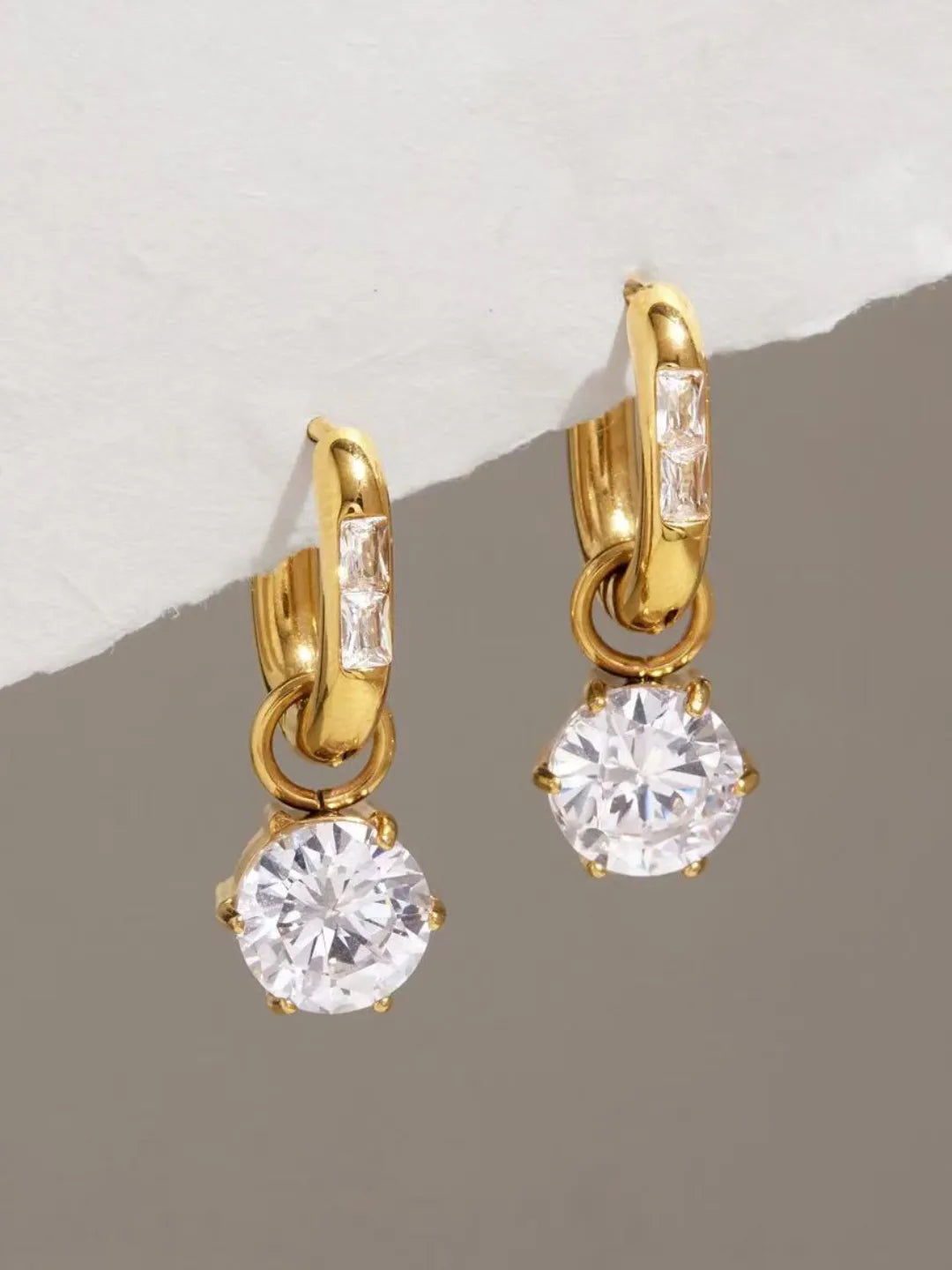 CELESTE GEM HOOPS