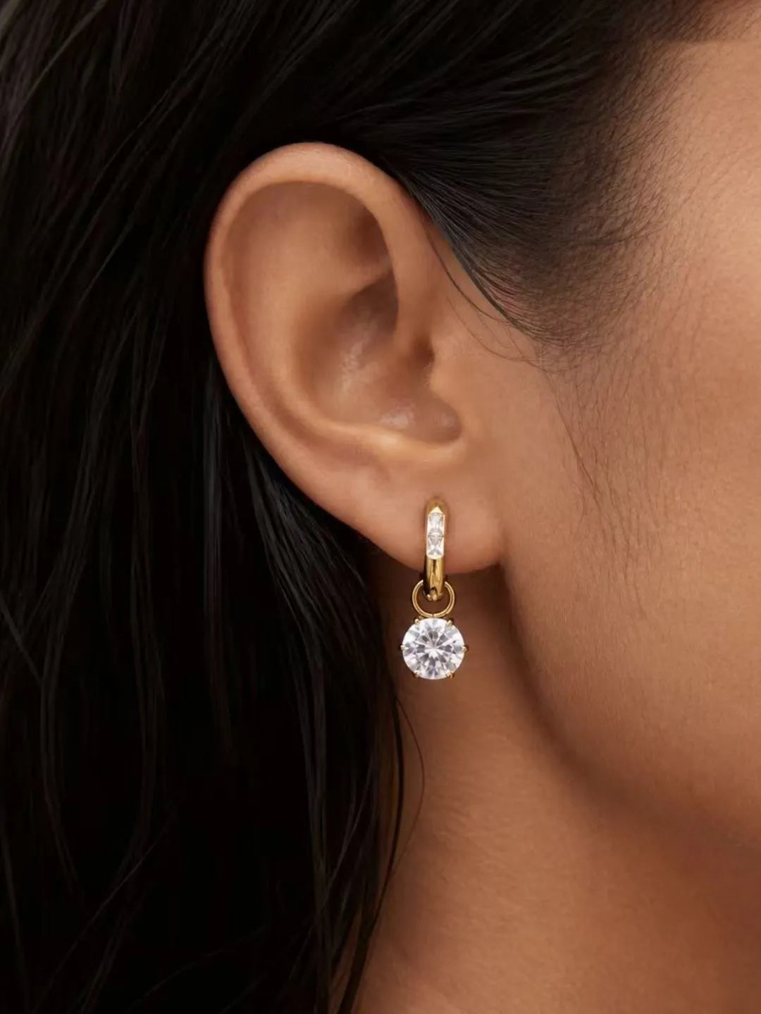 CELESTE GEM HOOPS