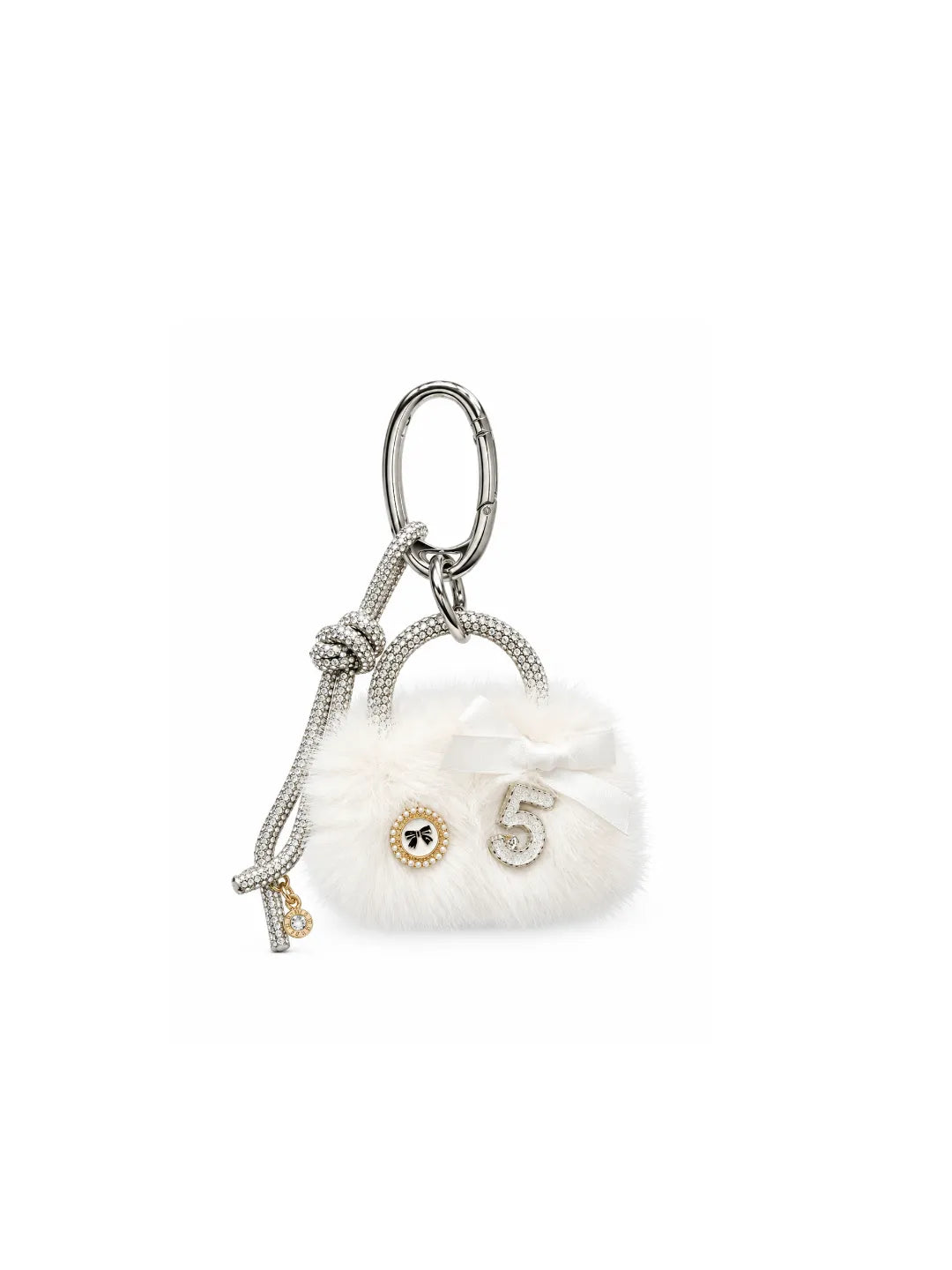 FROSTED BOW CHARM