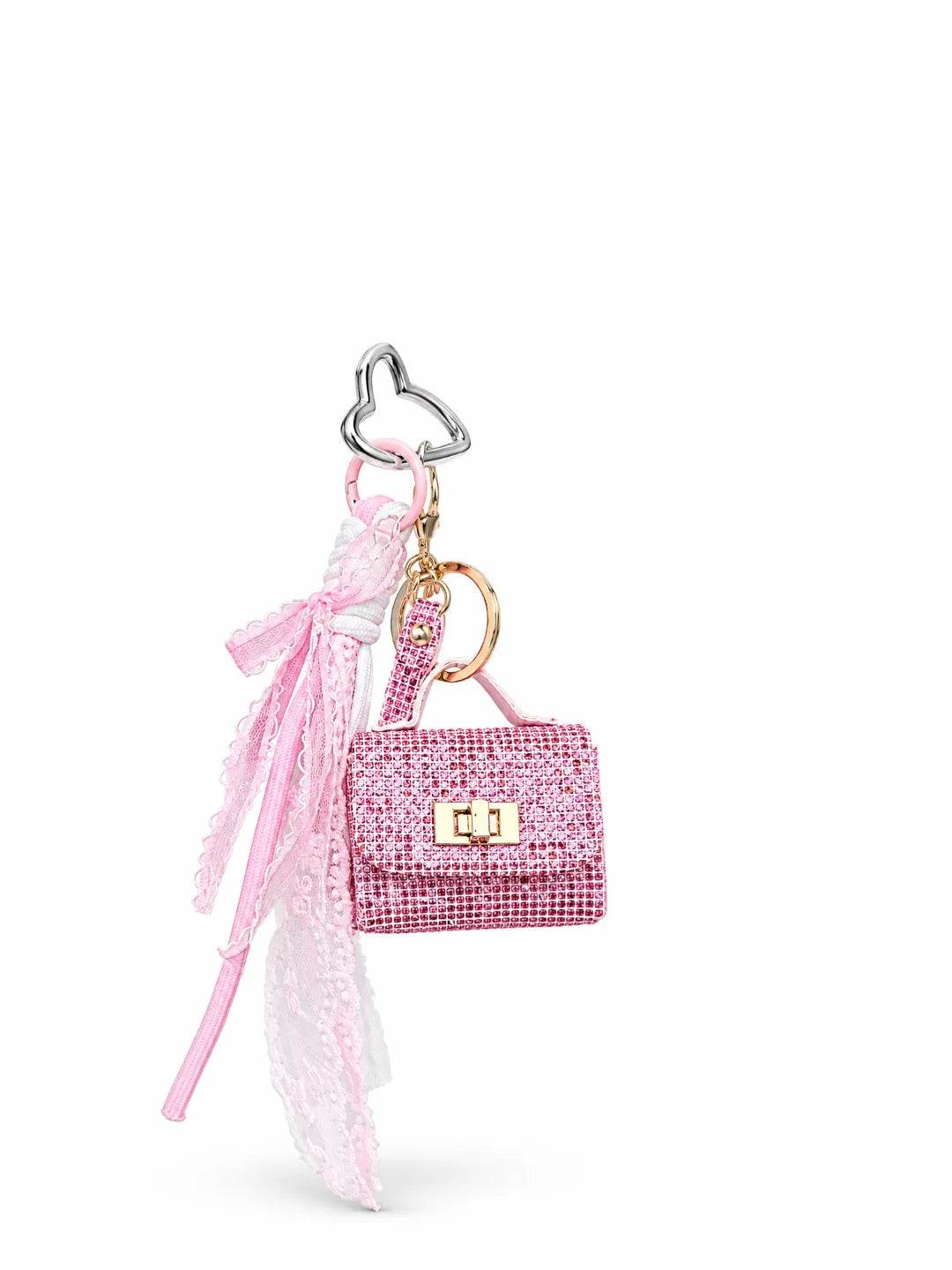 GLIMMER LETTER BAG CHARM
