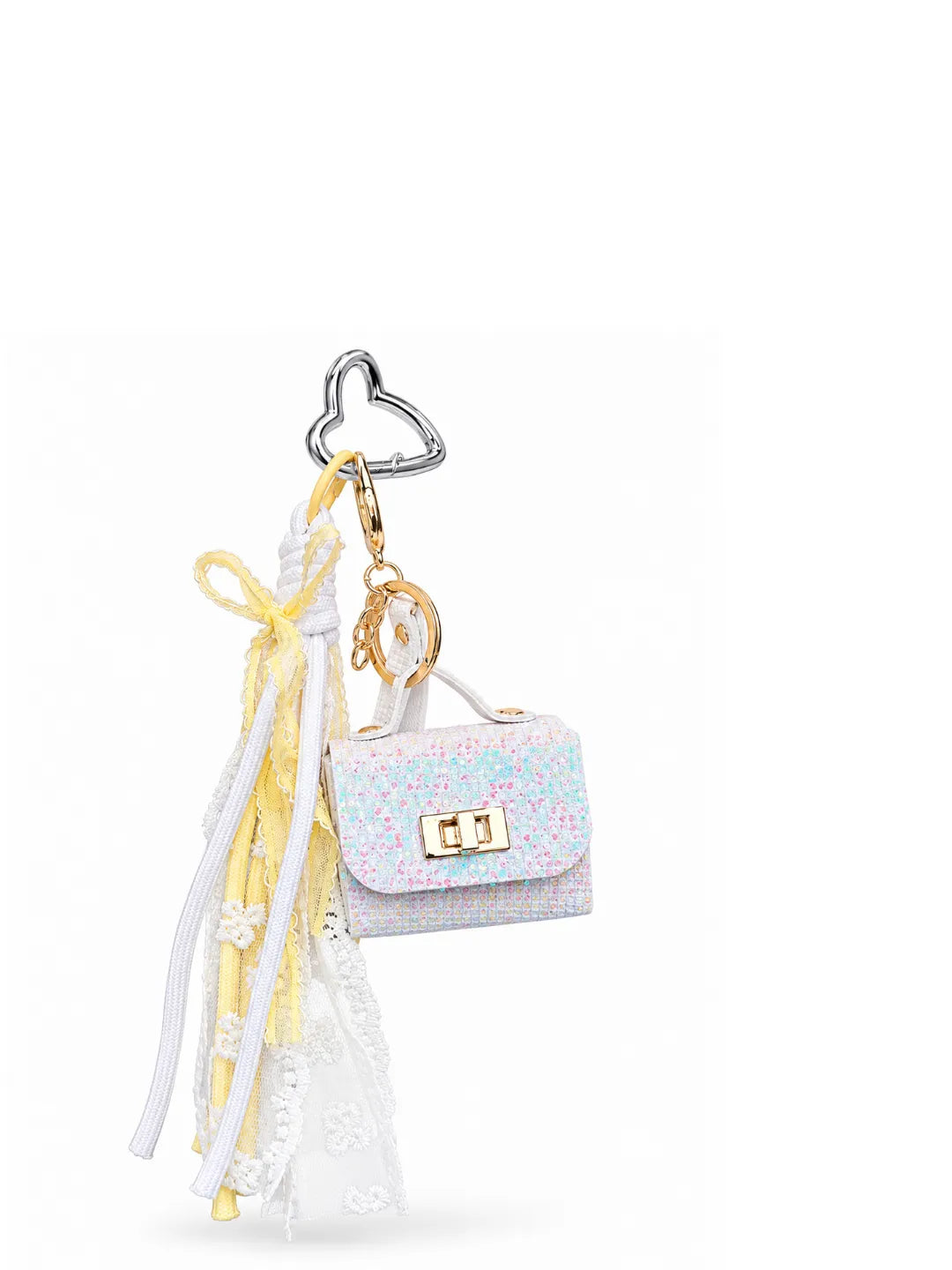 GLIMMER LETTER BAG CHARM