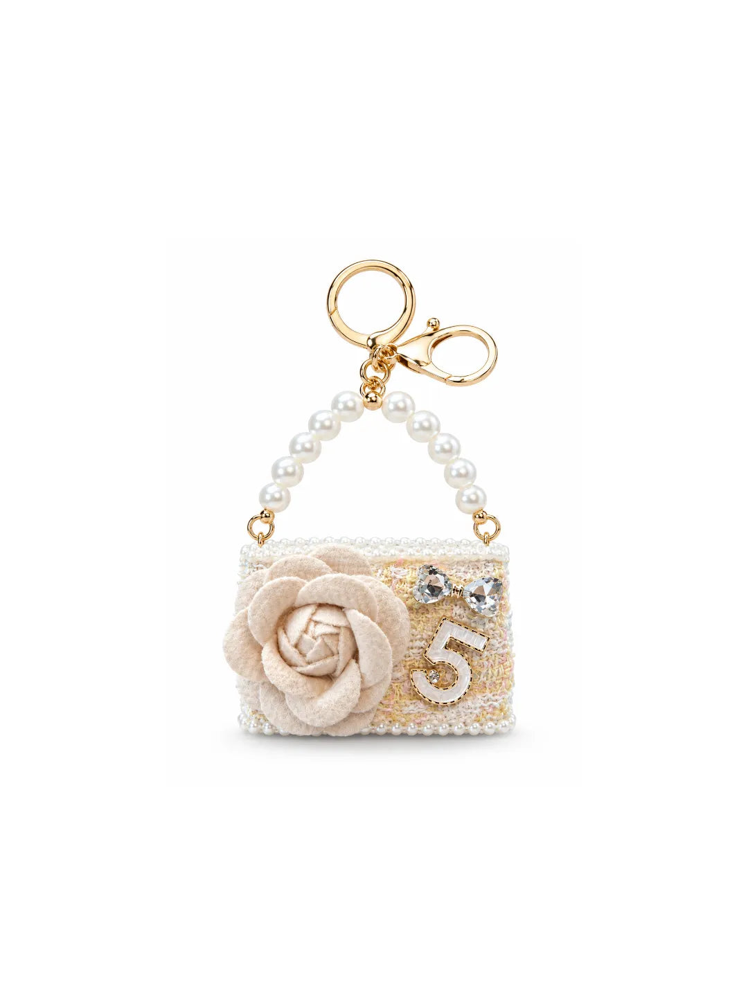 ROSETTE PURSE CHARM