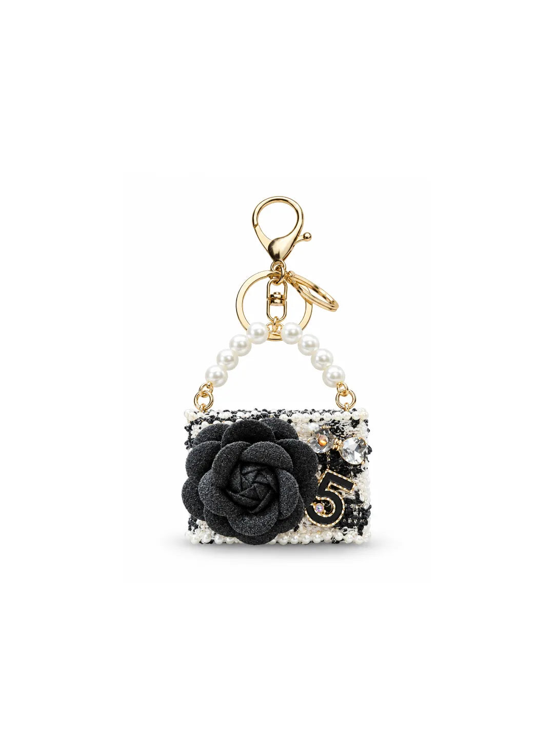 ROSETTE PURSE CHARM