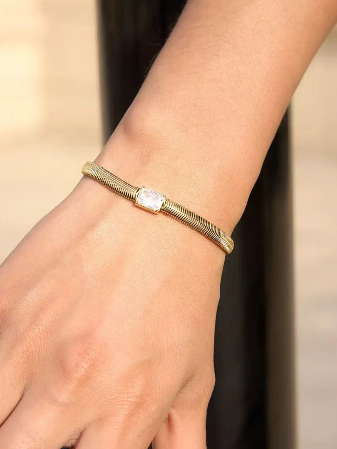 CZ SNAKE CHAIN BRACELET