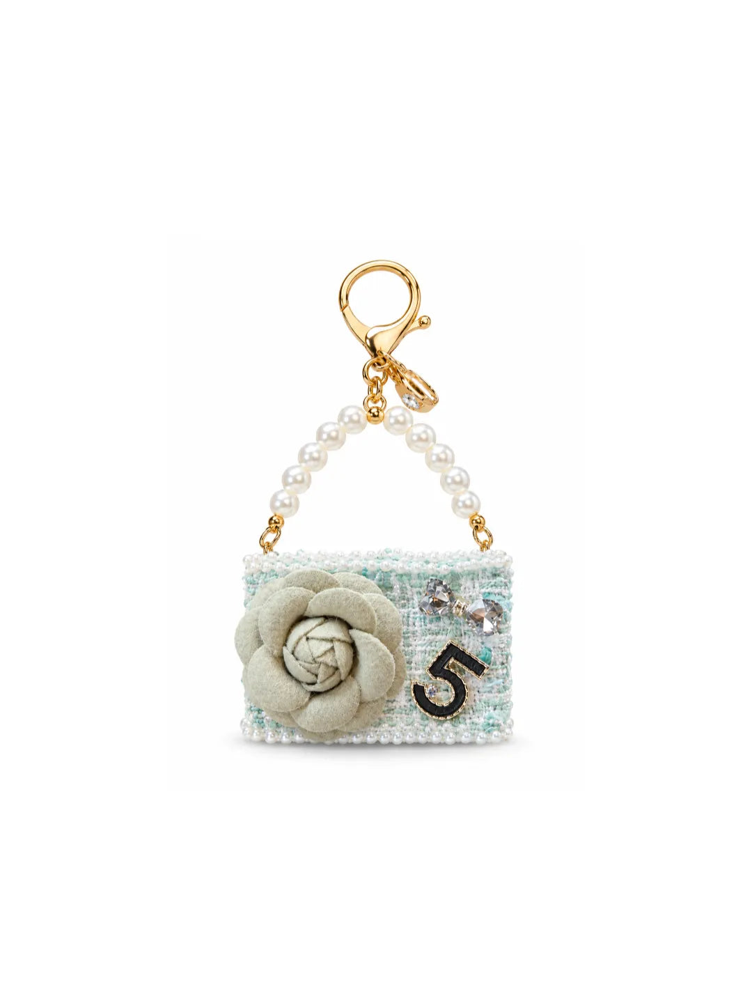 ROSETTE PURSE CHARM