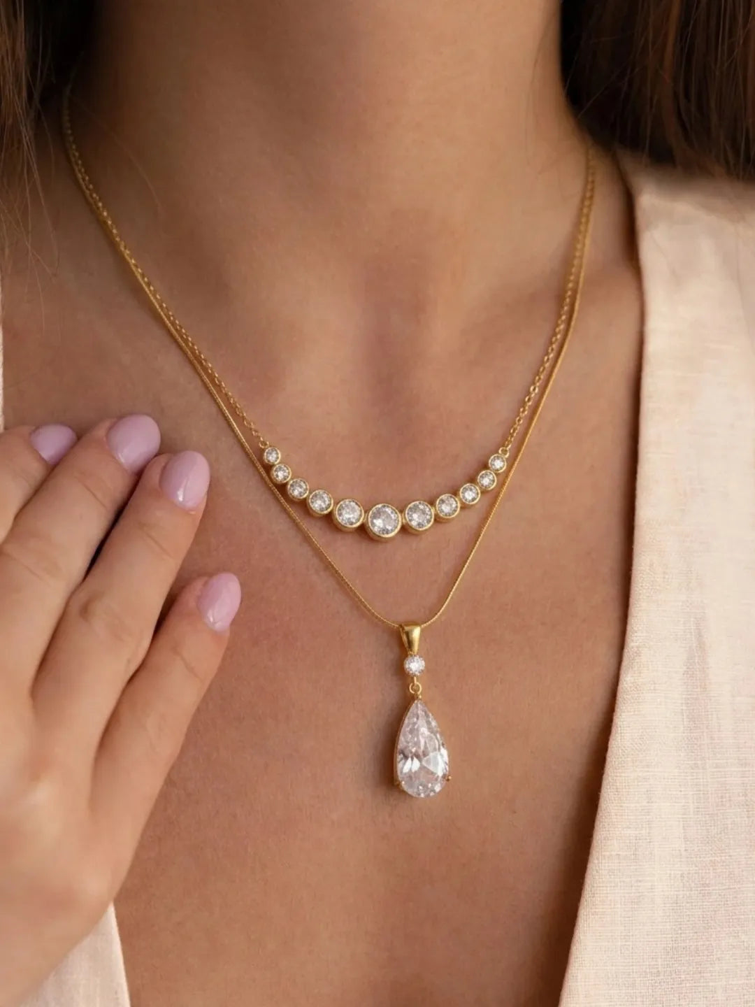COLOR ZIRCON NECKLACE