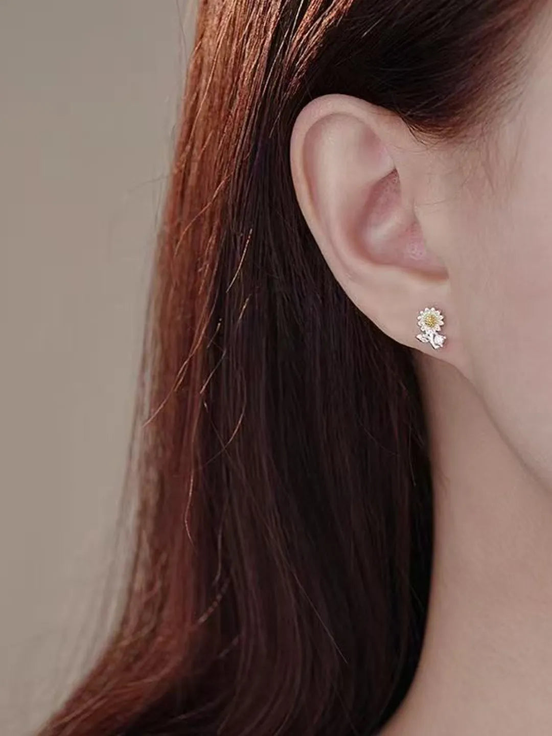 PAVÉ SUNFLOWER SILVER JEWELRY