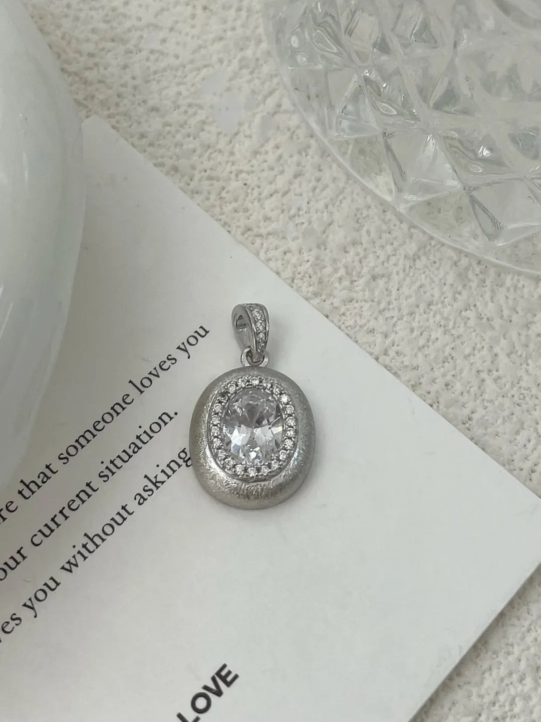 MATTE CZ VINTAGE PENDANT
