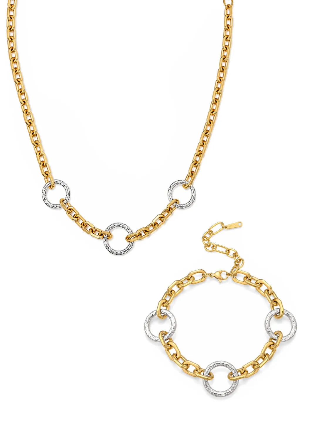 TWO-TONE JEWELRY SET