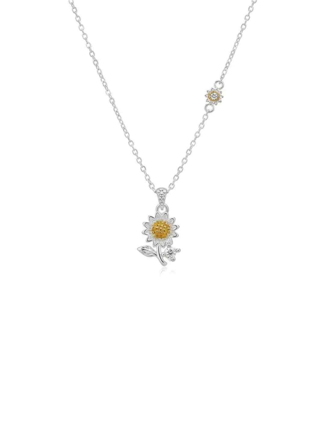 PAVÉ SUNFLOWER SILVER JEWELRY