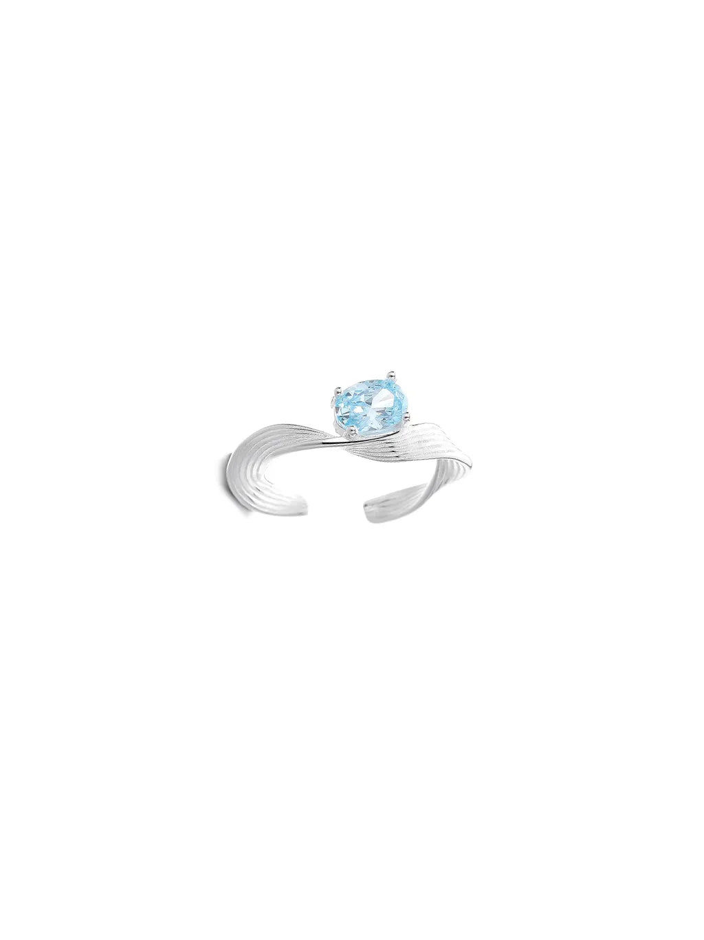 BLUE ZIRCON WIRE RING