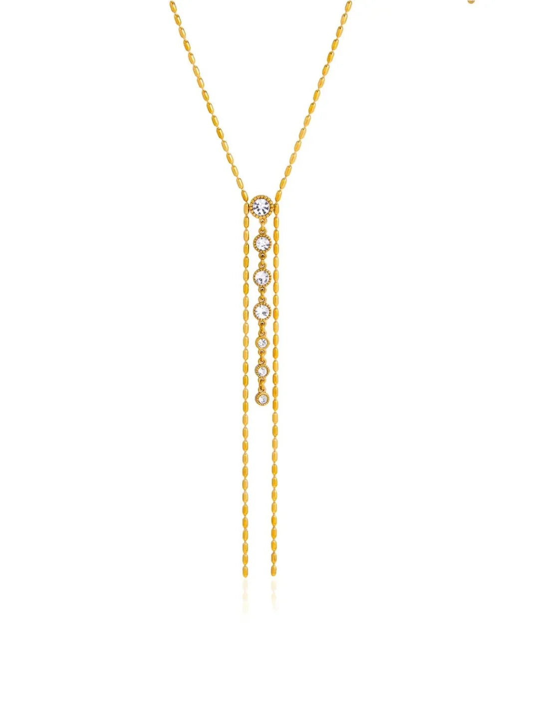 CZ TASSEL NECKLACE