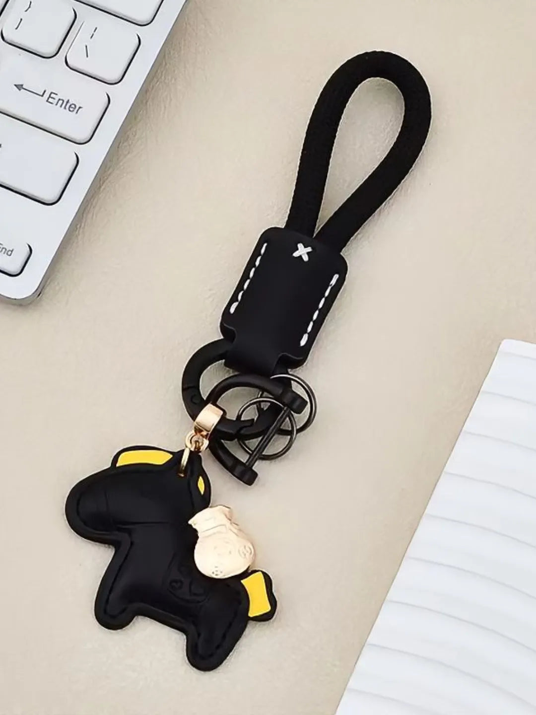 HORSE WOVEN KEYCHAIN