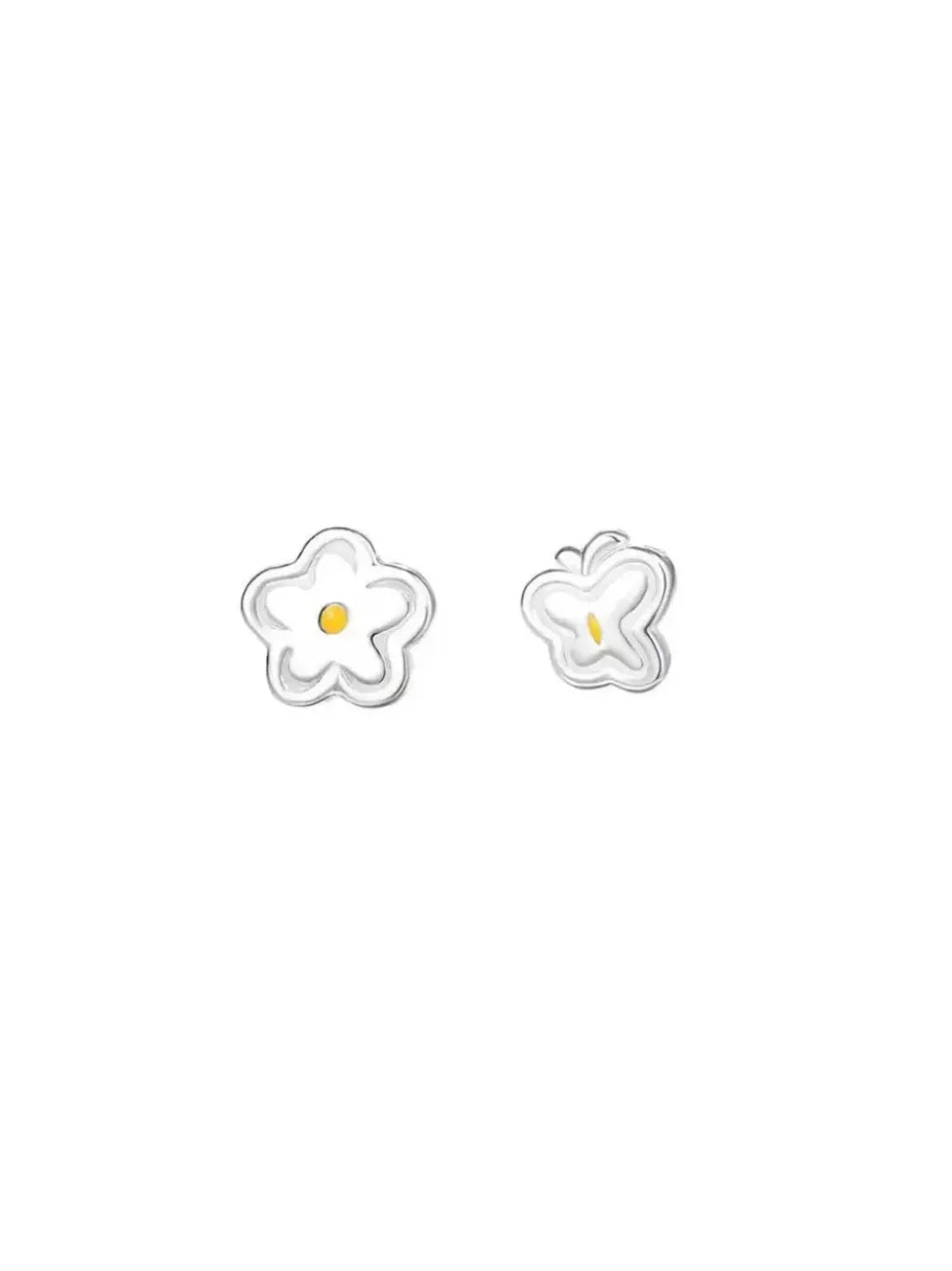 ASYMMETRIC FLOWER STUDS