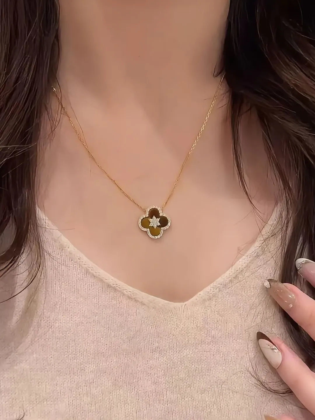 TIGER’S EYE CLOVER JEWELRY