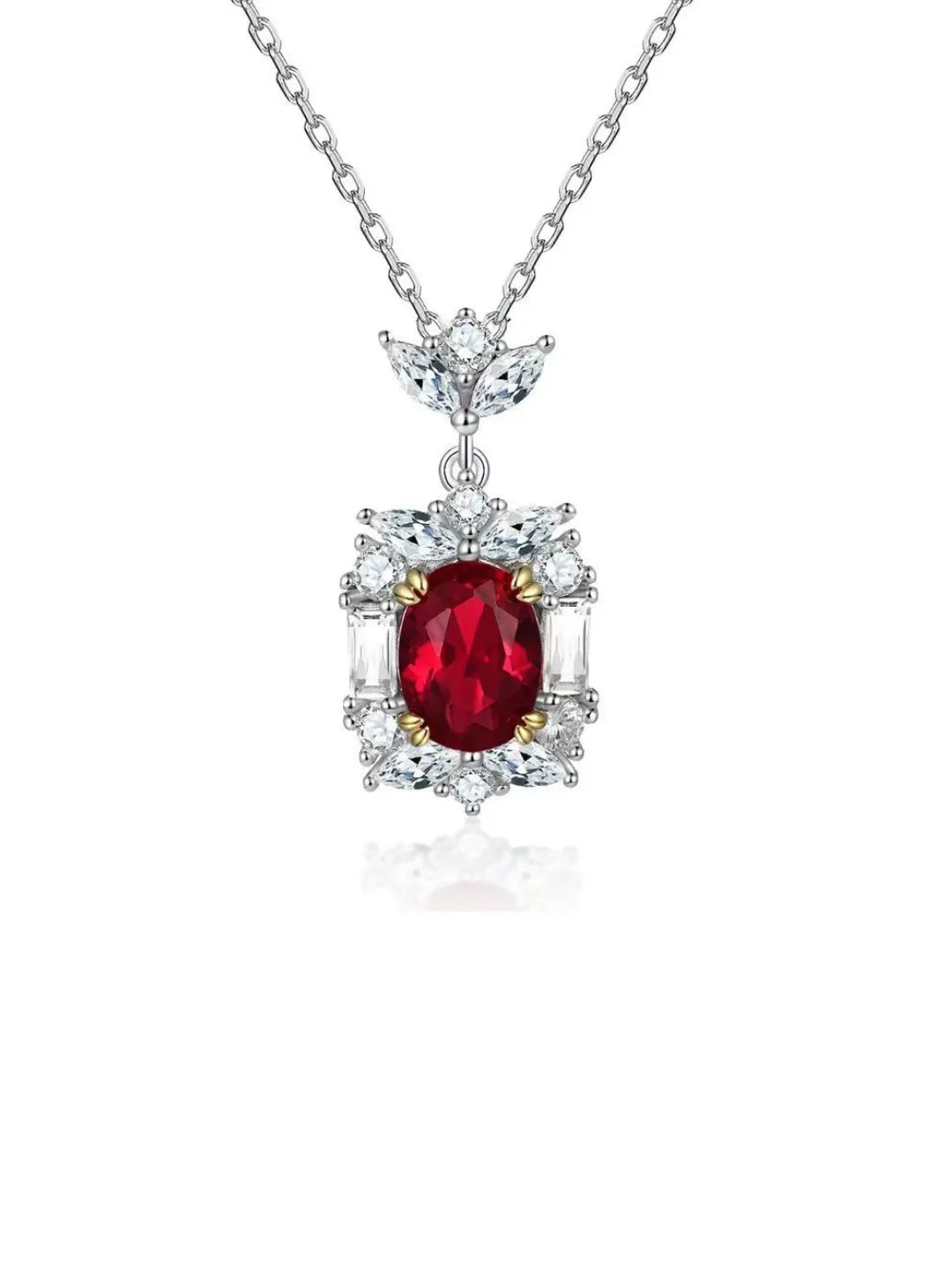 RUBY-TONE SILVER JEWELRY