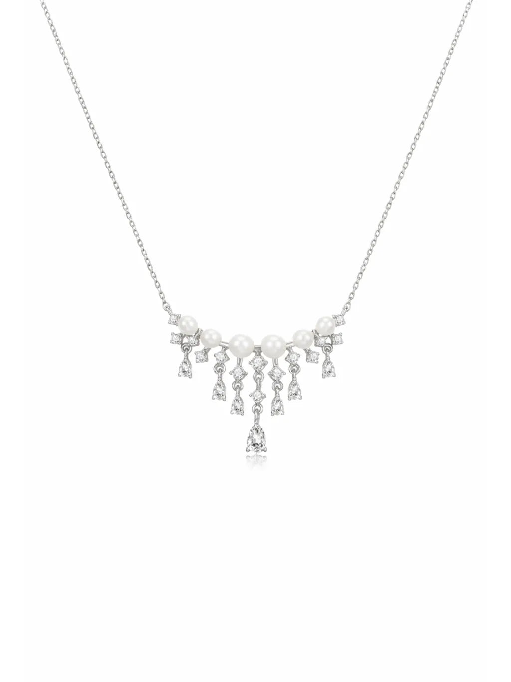 PEARL & ZIRCON NECKLACE