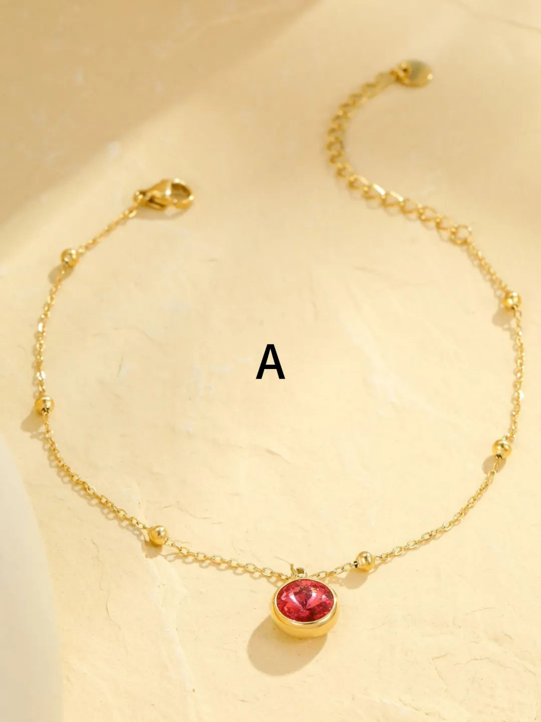 COLORFUL DIAMOND ANKLET