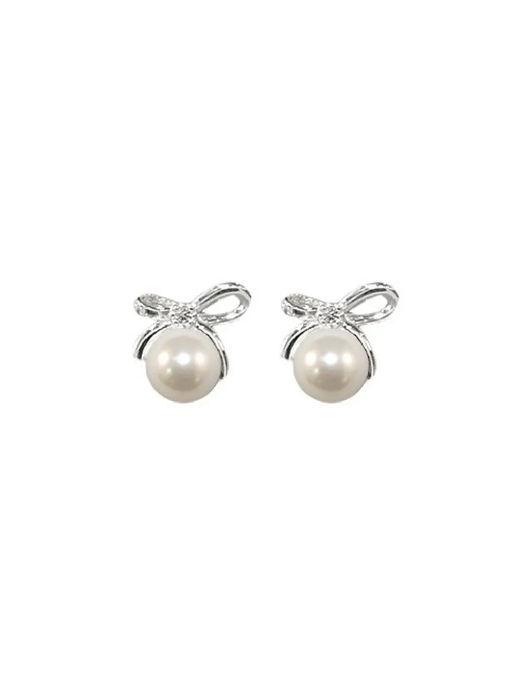 BOW PEARL EARRINGS