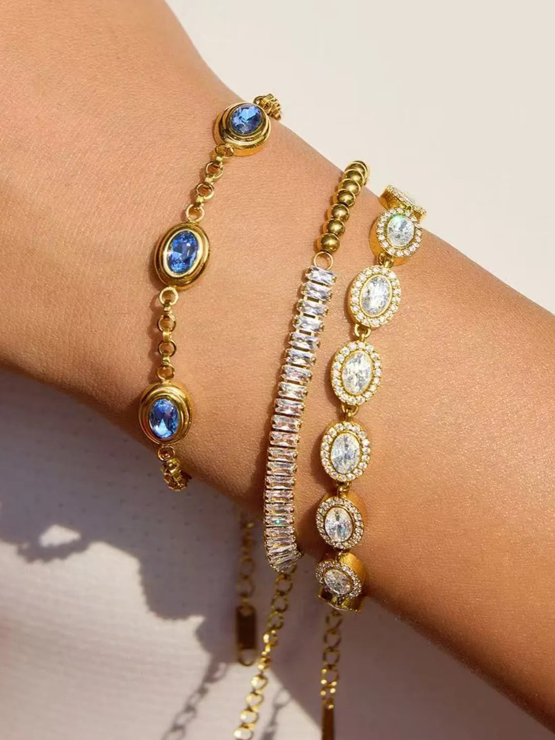 BLUE CZ BRACELET