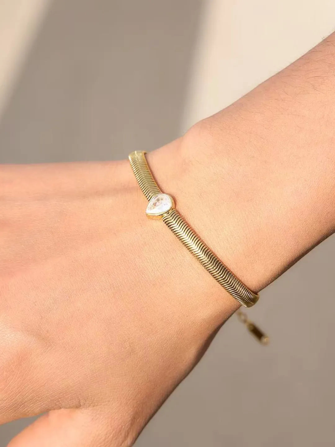 CZ SNAKE CHAIN BRACELET