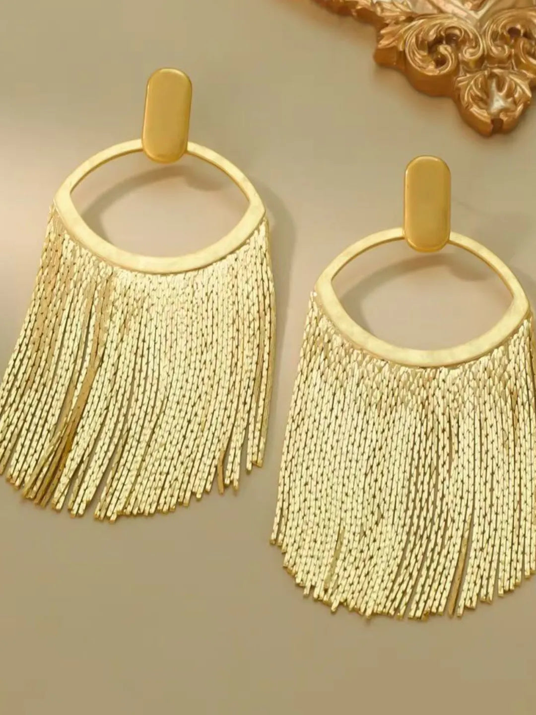 BAROQUE STATEMENT TASSEL EARRINGS