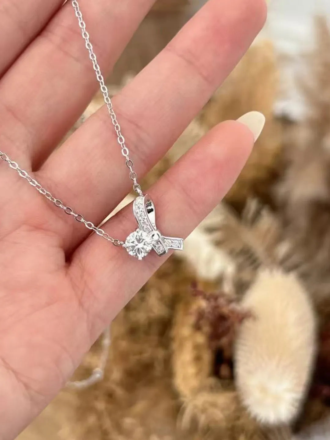 HEART BOW CZ JEWELRY