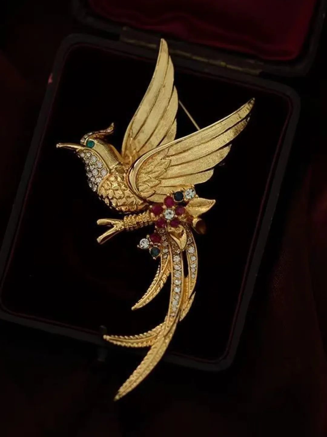 24K GOLD PARADISE BIRD PIN