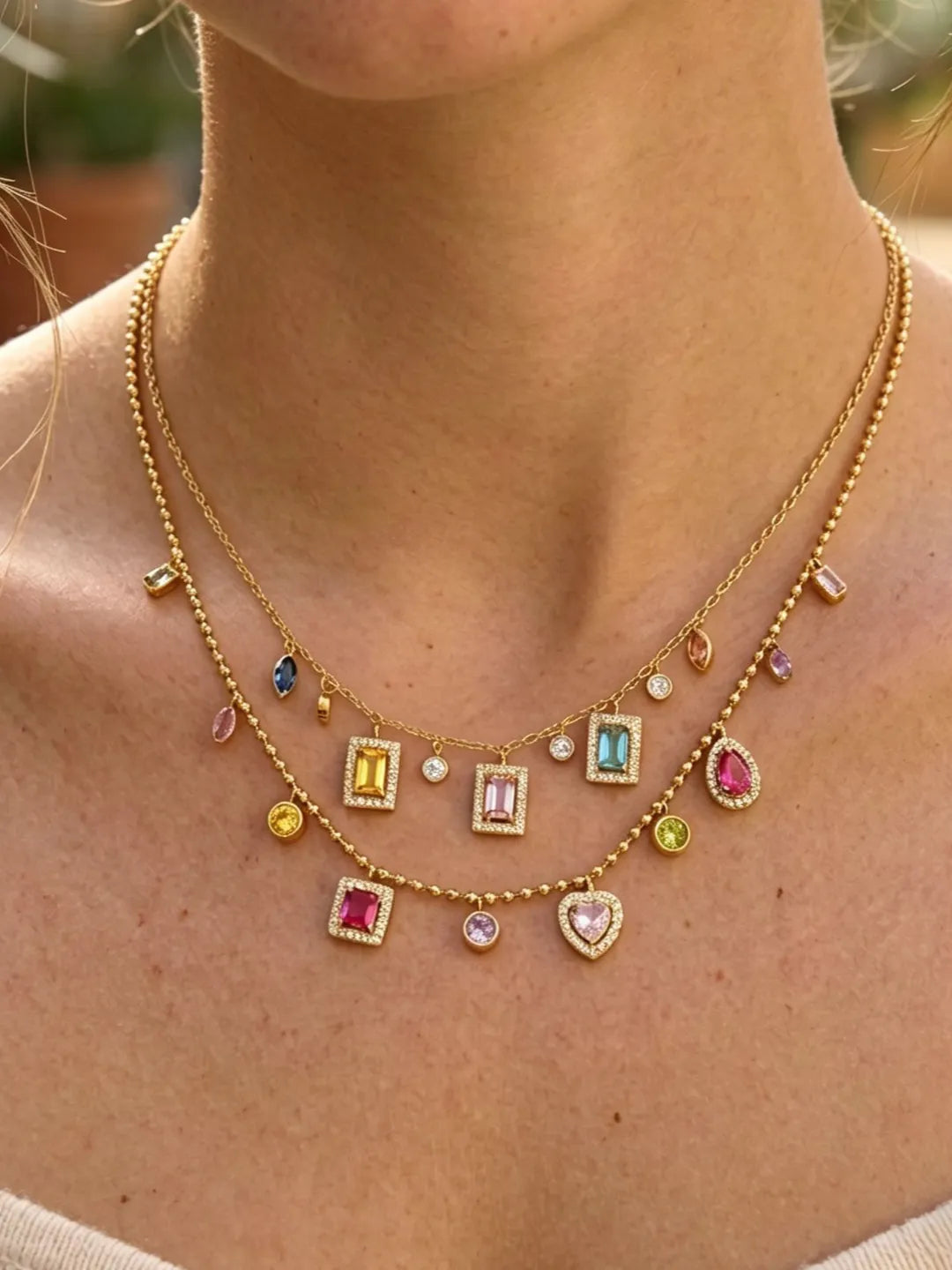 COLOR ZIRCON PENDANT