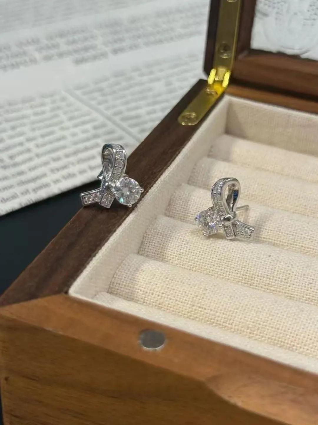 HEART BOW CZ JEWELRY