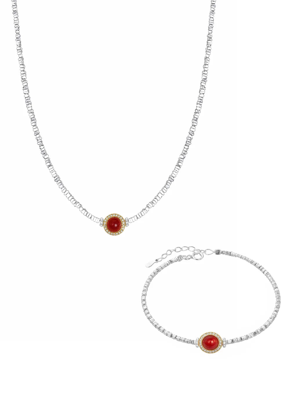 レッドアゲートネックレス