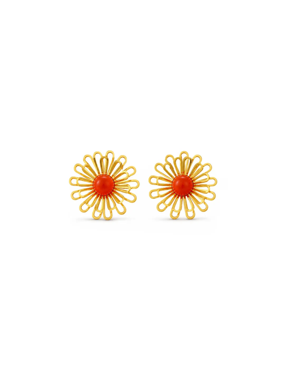 OPENWORK FLORAL EARRINGS