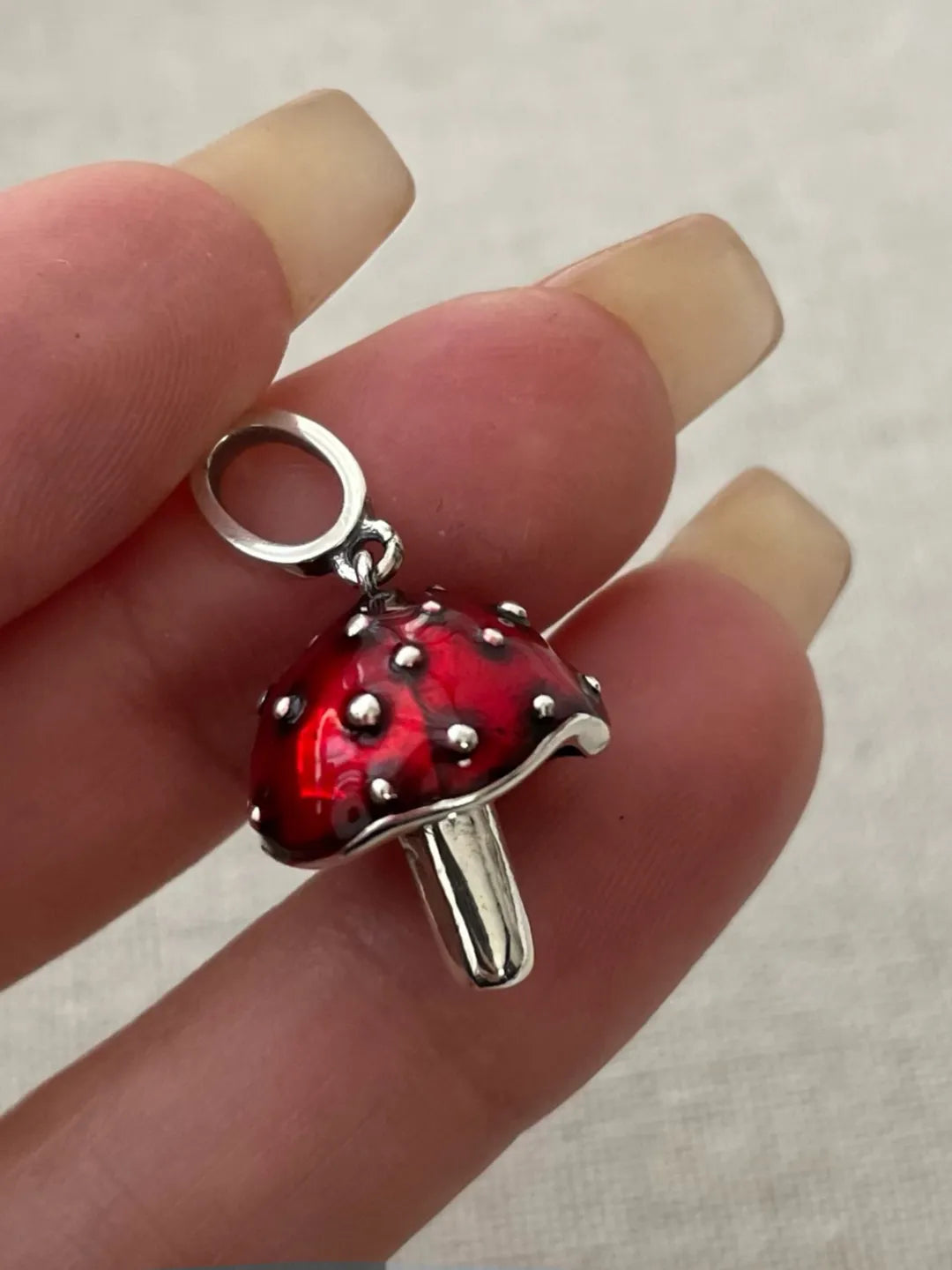 RED MUSHROOM PENDANT