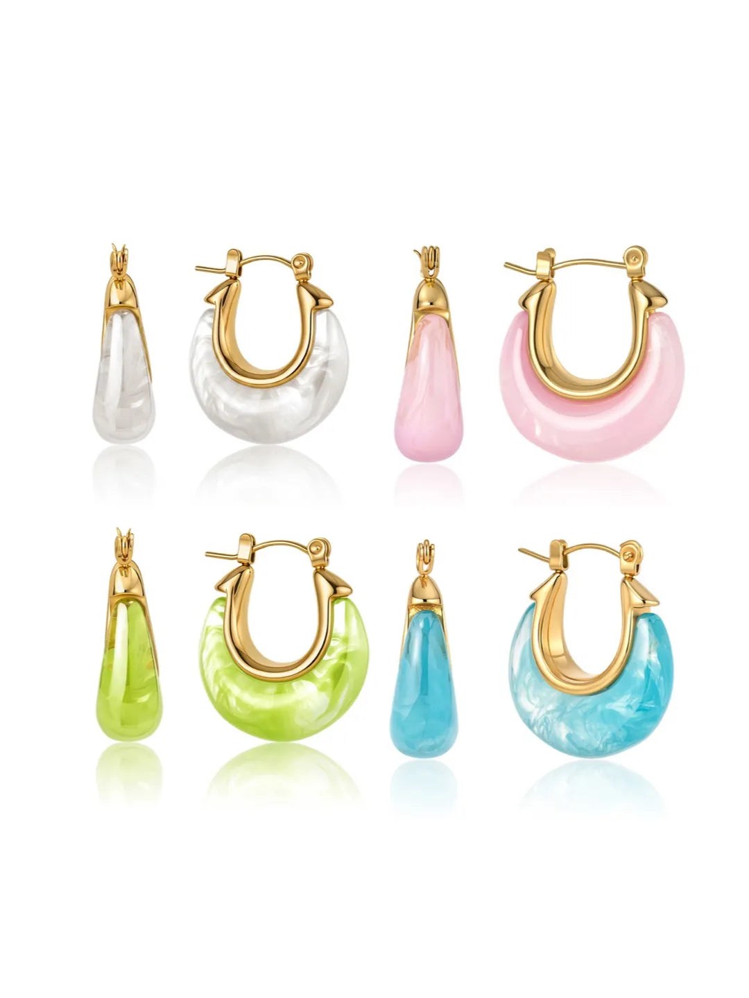 COLOR RESIN EARRINGS
