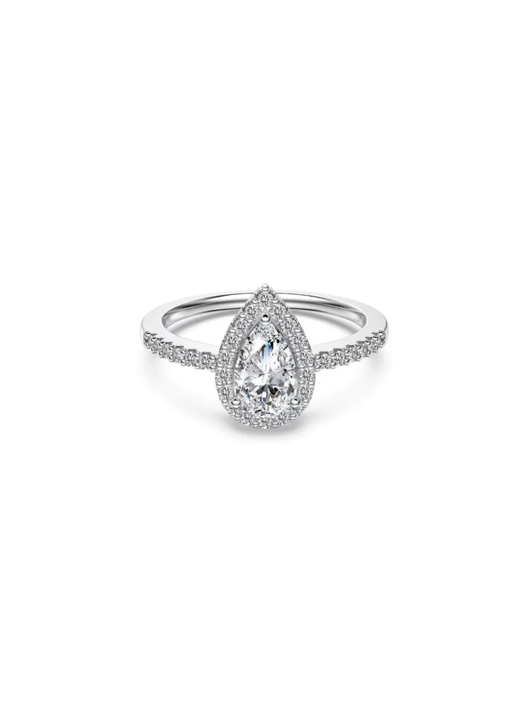 TEARDROP SOLITAIRE CZ JEWELRY