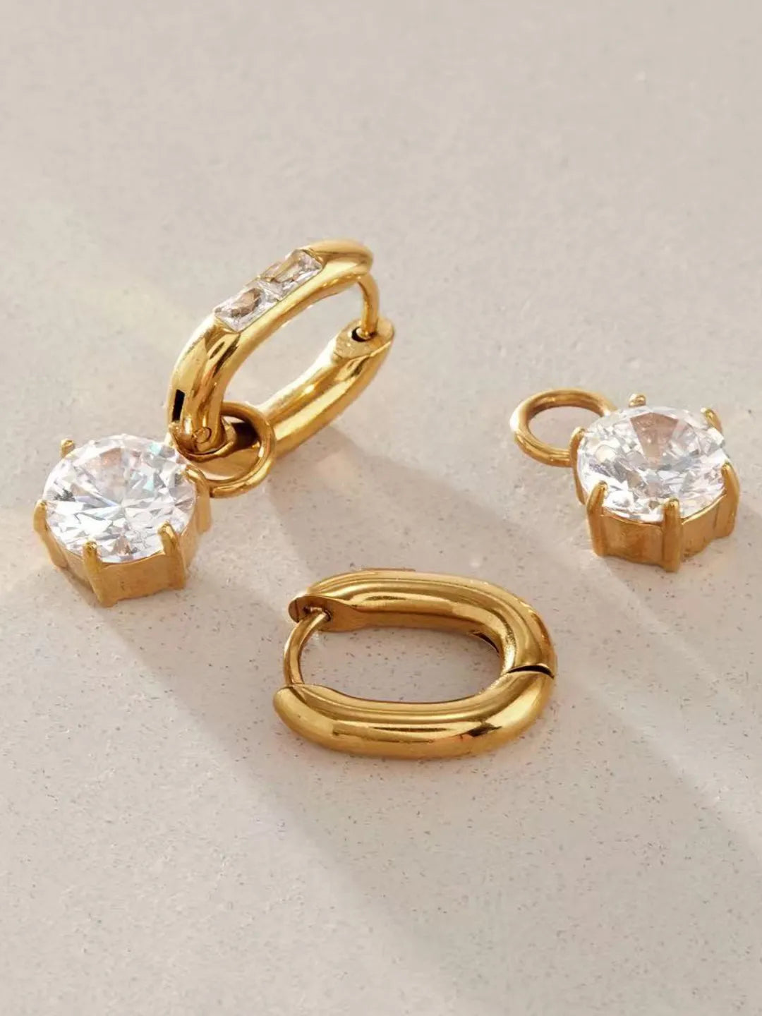 CELESTE GEM HOOPS