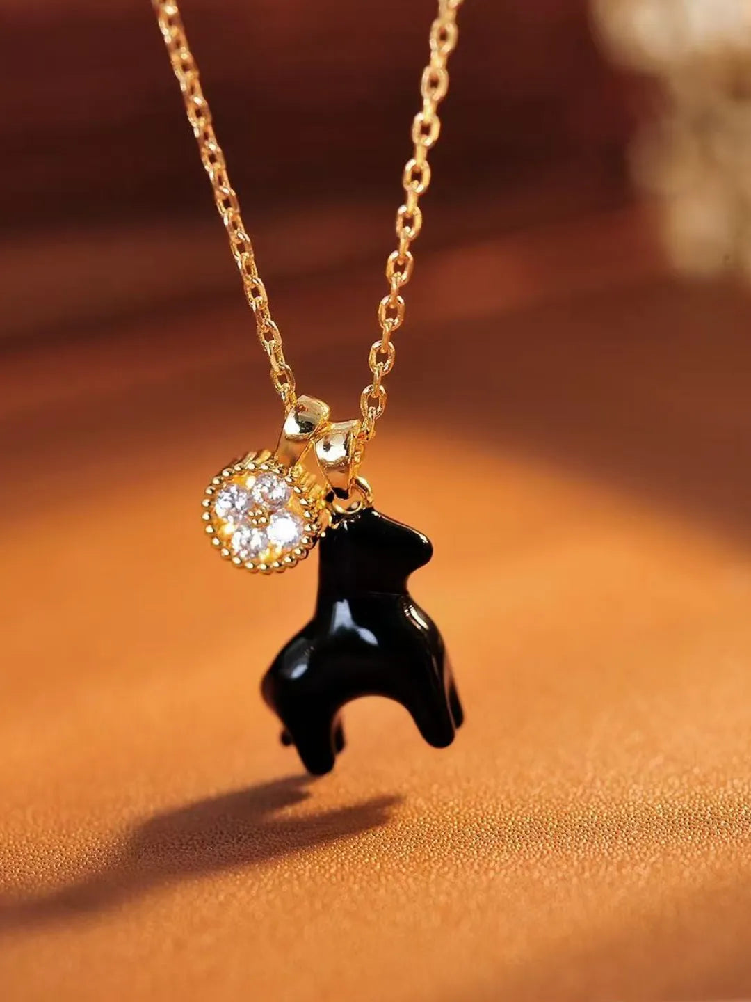 GOLD COIN PONY NECKLACE