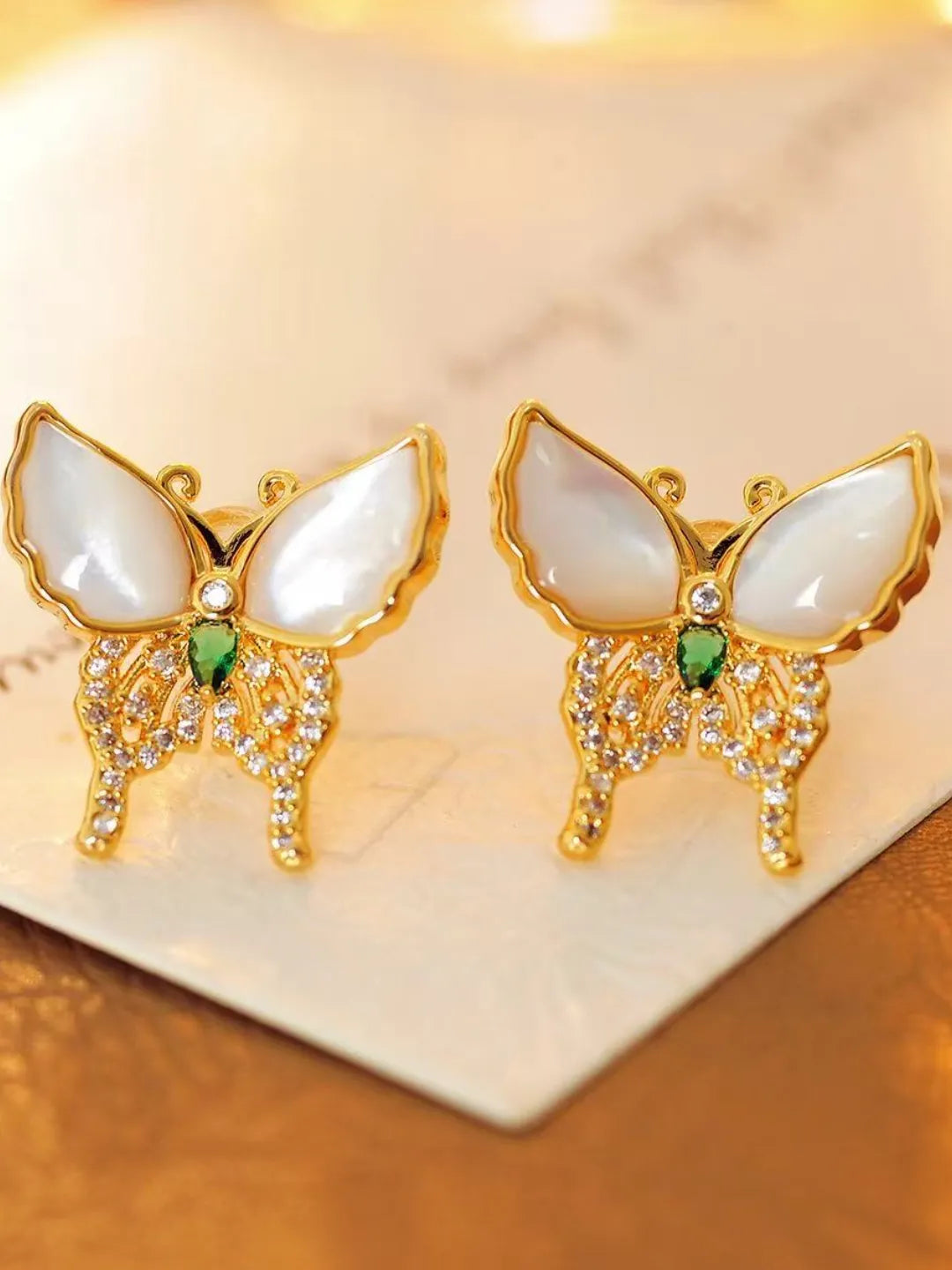 PEARL BUTTERFLY EARRINGS